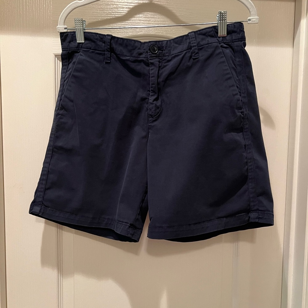 Gap City Short Womens Chino Shorts Size 8 Girlfriend Dark Blue Grey